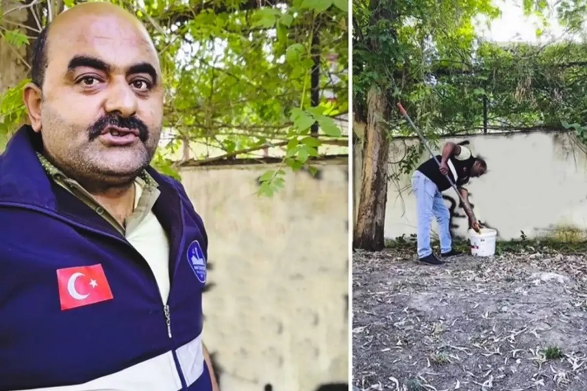 sevdasini duvara yazan vatandasa belediye personelinden tebessum ettiren mesaj 1BPVn6Nn.jpg