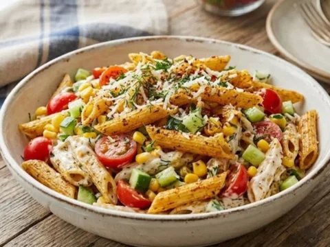 Klasik tarifleri unutturan lezzet citir makarna salatasi tarifi CzTUssrn